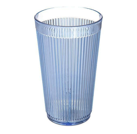 Carlisle 401254 12 Oz. Blue Crystalon Stack-All Plastic Tumbler