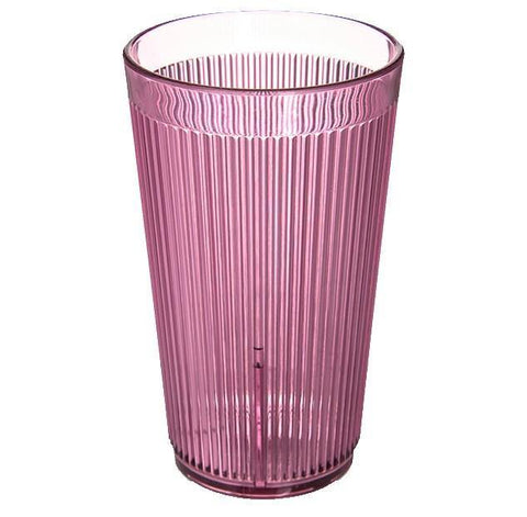 Carlisle 401255 12 Oz. Rose Crystalon Stack-All Plastic Tumbler