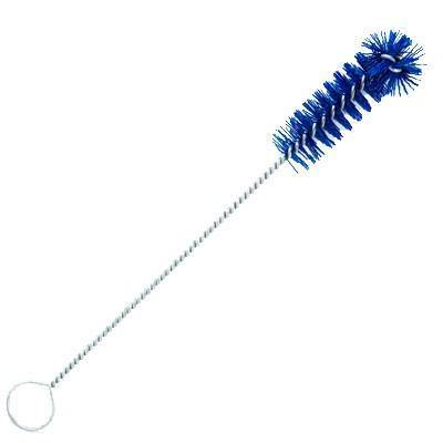 Carlisle 4015614 Sparta Spectrum 10-1/2" Blue Polyester Dispenser and Plunger Brush - 1" Bristle Diameter
