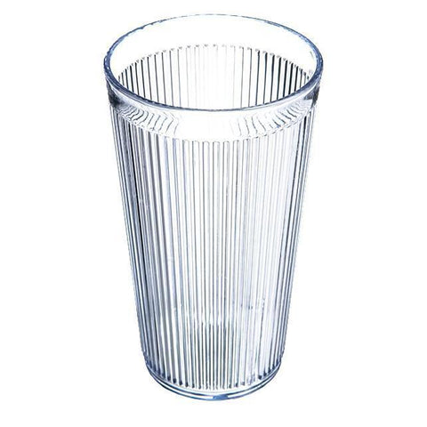 Carlisle 401607 16 Oz. Clear Crystalon Stack-All Plastic Tumbler