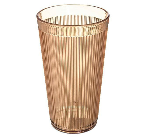 Carlisle 401613 16 Oz. Amber Crystalon Stack-All Plastic Tumbler