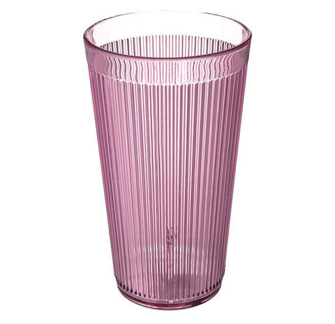 Carlisle 401655 16 Oz. Rose Crystalon Stack-All Plastic Tumbler