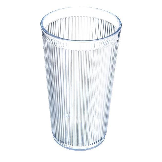 Carlisle 402007 20 Oz. Clear Crystalon Stack-All Plastic Tumbler
