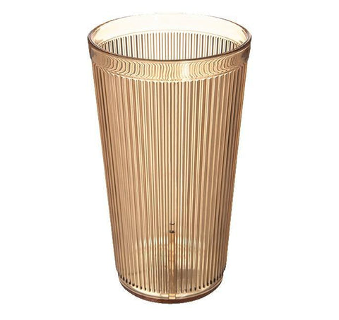 Carlisle 402013 20 Oz. Amber Crystalon Stack-All Plastic Tumbler