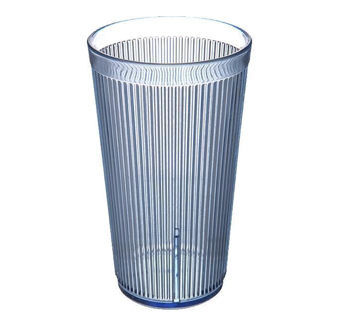 Carlisle 402054 20 Oz. Blue Crystalon Stack-All Plastic Tumbler