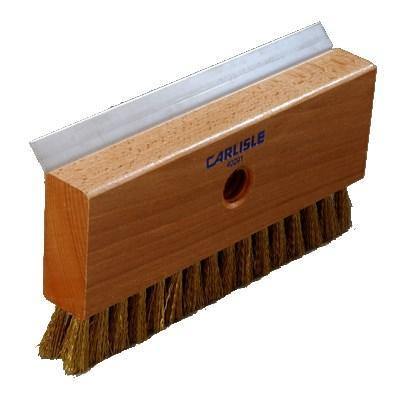 Carlisle 4029100 8-1/2" Oven Brush with Scraper Head - Brass