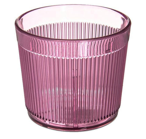 Carlisle 402955 9 Oz. Rose Crystalon Stack-All Plastic Tumbler