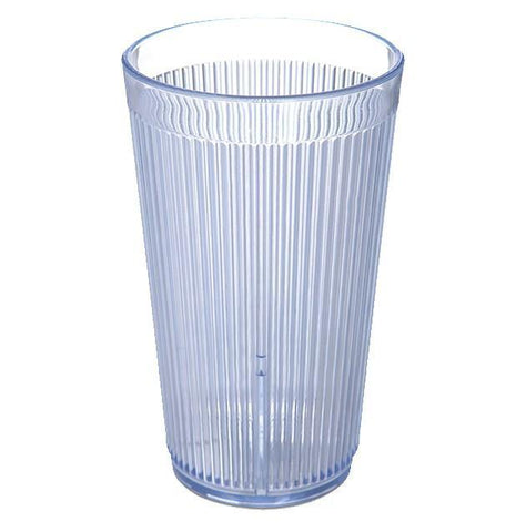 Carlisle 403314 12 Oz. Rimglow Ocean Blue Crystalon Polycarbonate Tumbler