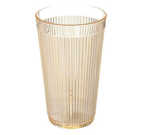 Carlisle 403322 12 Oz. Rimglow Honey Yellow Crystalon Polycarbonate Tumbler