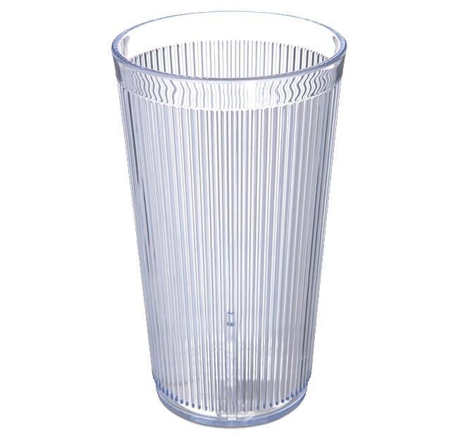 Carlisle 403514 20 Oz. Rimglow Ocean Blue Crystalon Polycarbonate Tumbler