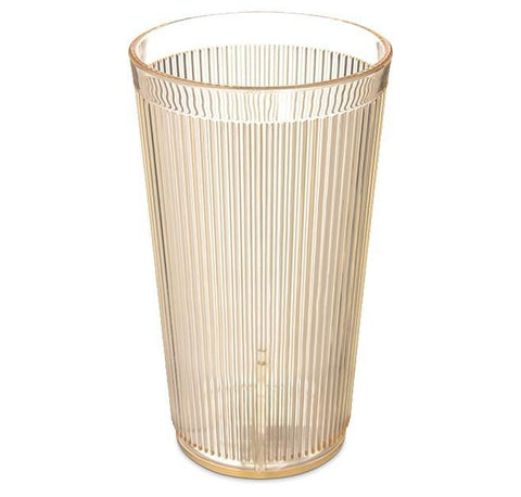 Carlisle 403522 20 Oz. Rimglow Honey Yellow Crystalon Polycarbonate Tumbler