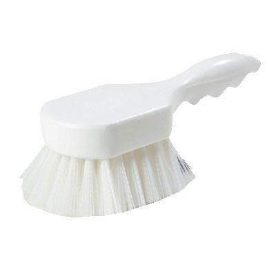 Carlisle 4054102 8" Utility Scrub Brush - Angled, Poly, White