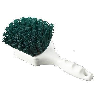 Carlisle 4054109 8" Utility Scrub Brush - Angled, Poly, Green