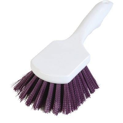 Carlisle 4054168 8" Utility Scrub Brush - Angled, Poly, Purple