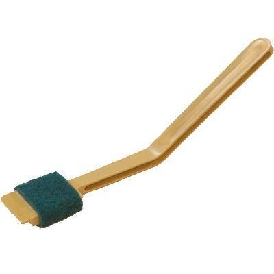 Carlisle 4072825 11-1/2" Meat Slicer Cleaning Brush - Angled, Tan