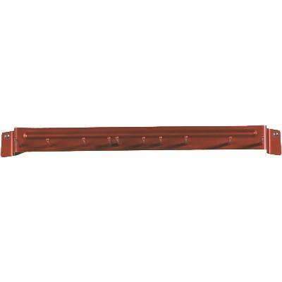 Carlisle 4073505 Sparta 17" Brush Rack - Wall Mount, Aluminum, Red