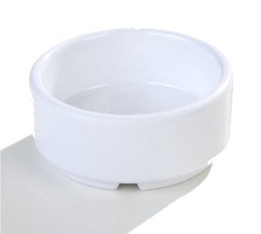 Carlisle 41002 2 Oz. White Straight Sided Melamine Ramekin