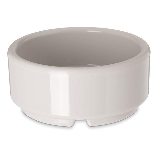 Carlisle 41042 2 Oz. Ivory Bone Straight Sided Melamine Ramekin