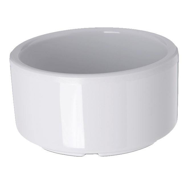 Carlisle 41202 3 Oz. White Straight Sided Melamine Ramekin
