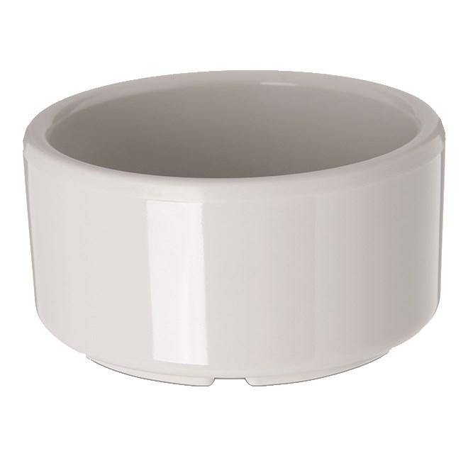 Carlisle 41242 3 Oz. Ivory Bone Straight Sided Melamine Ramekin