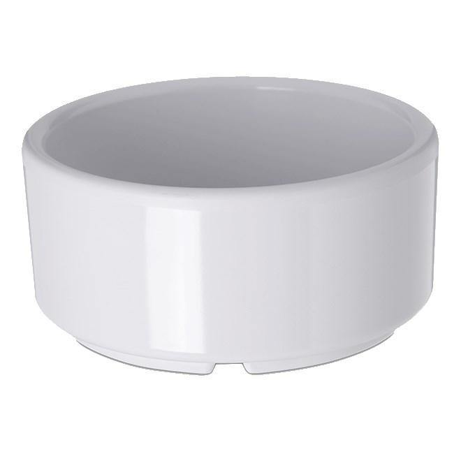 Carlisle 41402 4 Oz. White Straight Sided Melamine Ramekin