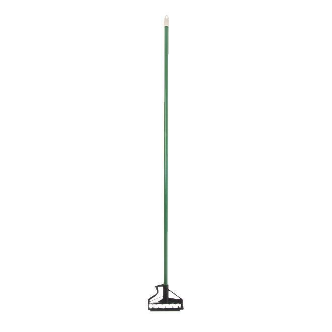 Carlisle 4166409 60" Quik-Release Mop Handle with Plastic Head, Fiberglass, Green