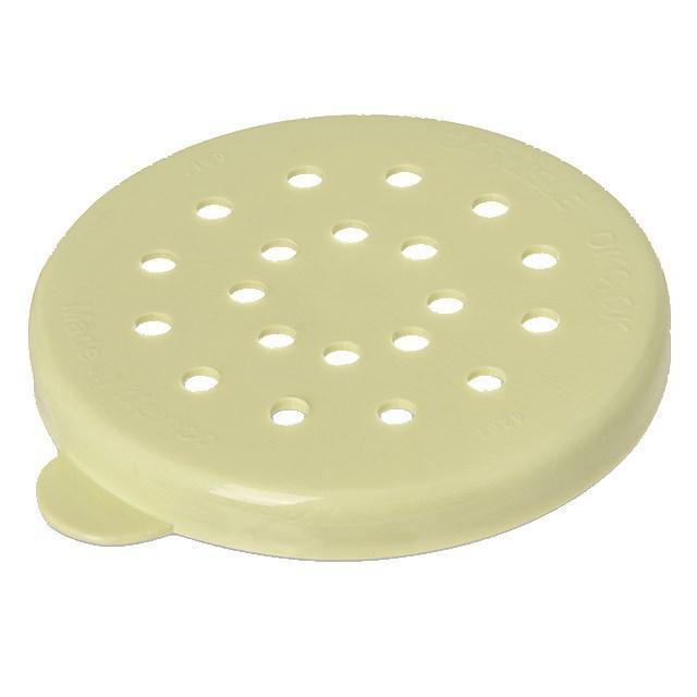 Carlisle 426104 3-1/8" Shaker Dredge Lid - Medium Ground, Yellow