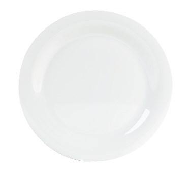 Carlisle 4300202 Durus 10-1/2" White Narrow Rim Melamine Plate