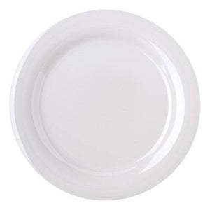 Carlisle 4300242 Durus 10-1/2" Bone Narrow Rim Melamine Plate