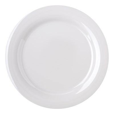Carlisle 4300242 Durus 10-1/2" Bone Narrow Rim Melamine Plate