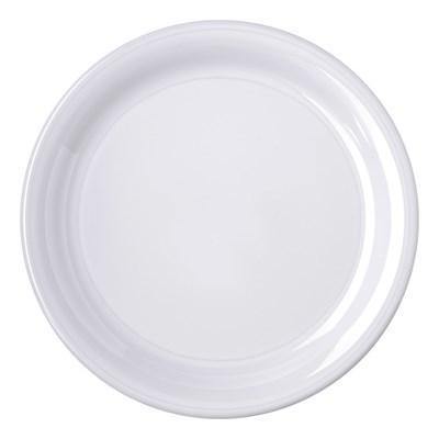 Carlisle 4300402 Durus 9" White Narrow Rim Melamine Plate