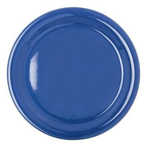 Carlisle 4300414 Durus 9" Ocean Blue Narrow Rim Melamine Plate