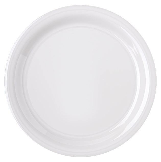Carlisle 4300442 Durus 9" Bone Narrow Rim Melamine Plate