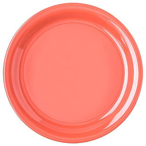 Carlisle 4300452 Durus 9" Sunset Orange Narrow Rim Melamine Plate