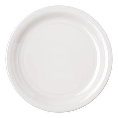 Carlisle 4300642 Durus 7-1/4" Bone Narrow Rim Melamine Salad Plate