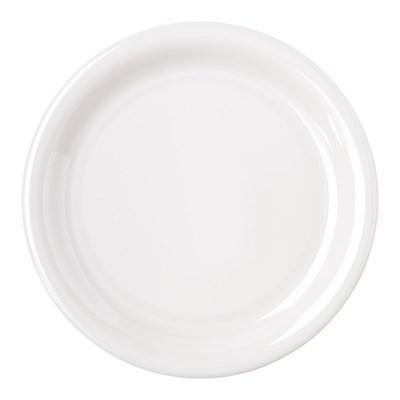 Carlisle 4300842 Durus 6-1/2" Bone Narrow Rim Melamine Pie Plate