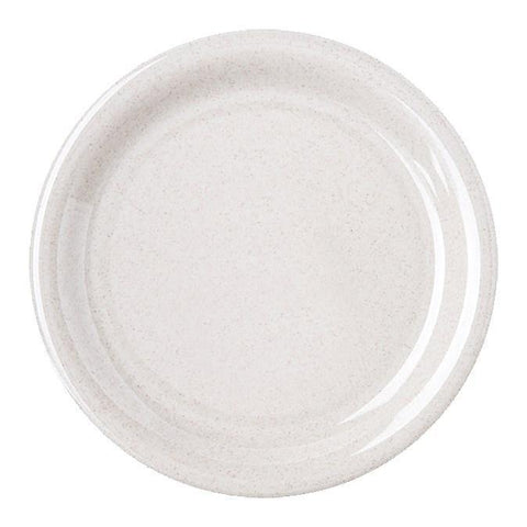 Carlisle 4300871 Durus 6-1/2" Sand Narrow Rim Melamine Pie Plate
