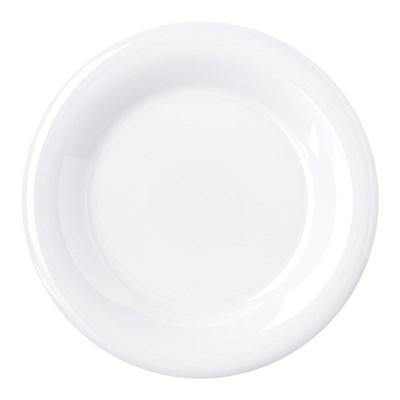 Carlisle 4301802 Durus 6-1/2" White Wide Rim Melamine Plate