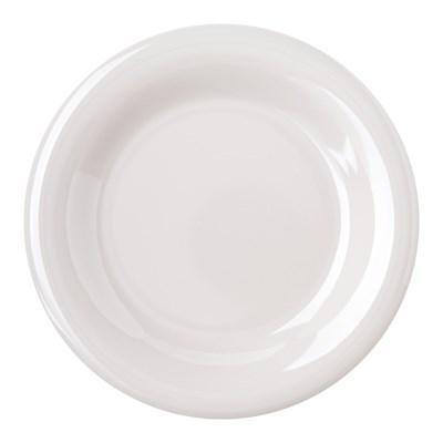 Carlisle 4301842 Durus 6-1/2" Bone Wide Rim Melamine Plate