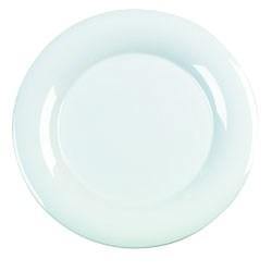 Carlisle 4302402 Durus 12" White Wide Rim Melamine Plate