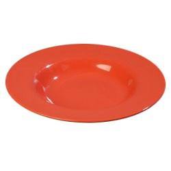 Carlisle 4303052 Durus® Chef Salad/Pasta Bowl - 20 oz., Sunset Orange Melamine