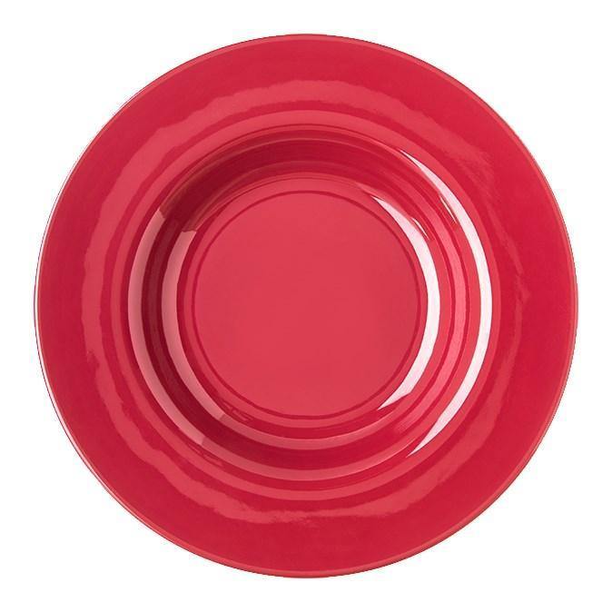 Carlisle 4303058 Durus® Chef Salad/Pasta Bowl - 20 oz., Roma Red Melamine