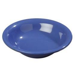 Carlisle 4303214 Durus 16 Oz. Ocean Blue Melamine Rimmed Bowl
