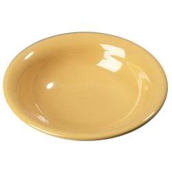Carlisle 4303222 Durus 16 Oz. Honey Yellow Melamine Rimmed Bowl