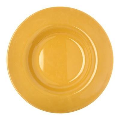 Carlisle 4303422 Durus® Pasta/Soup/Salad Bowl - 13 Oz., Honey Yellow Melamine