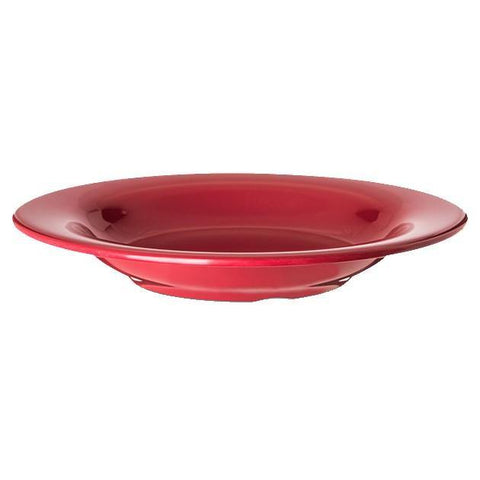 Carlisle 4303458  Durus® Pasta/Soup/Salad Bowl - 13 Oz., Roma Red, Melamine