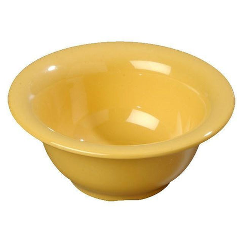 Carlisle 4303822 Durus 10 Oz Honey Yellow Melamine Nappie Bowl