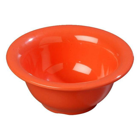 Carlisle 4303852 Durus 10 Oz Sunset Orange Melamine Nappie Bowl