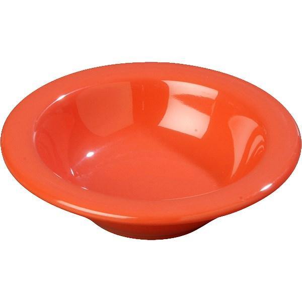 Carlisle 4304252 Durus 4-1/2 Oz Sunset Orange Melamine Fruit Bowl