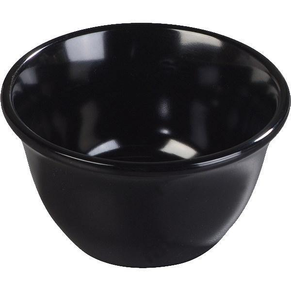 Carlisle 4305003 Durus 4" Round Bouillon Cup with 7-Oz Capacity, Melamine, Black